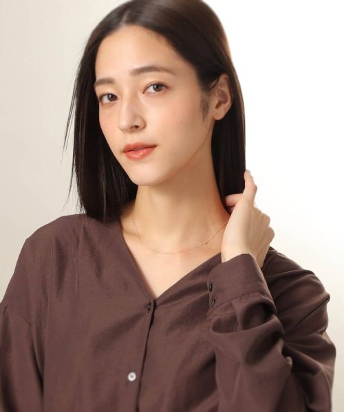 【WEB限定】K10イニシャルＥ ネックレス K10PGダイヤモンドネックレス TMF1645480530(12650円)