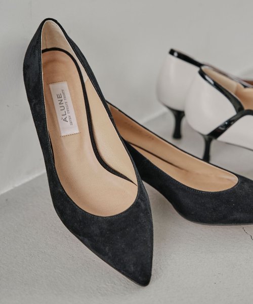 スティレットローヒールポインテッドパンプス シューズ T1692034378(12906円)