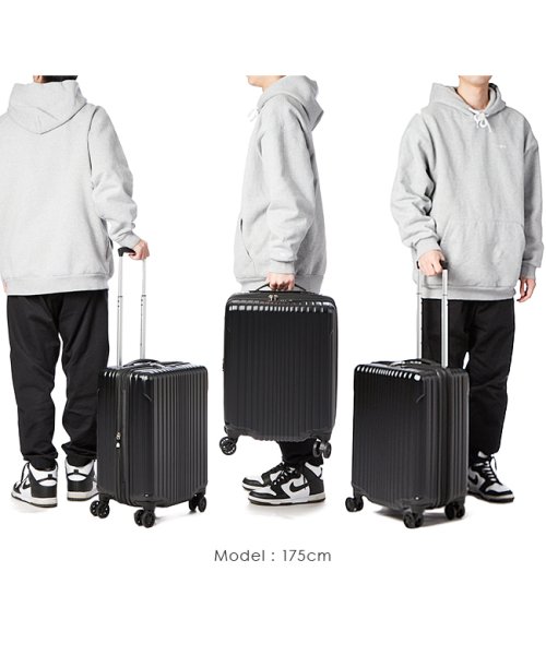 アジアラゲージ スーツケース 機内持ち込み Sサイズ SS 40L 48L 拡張機能付き 軽量 ALI－6000－18W キャリーケース キャリーバッグ 40L ｜約
