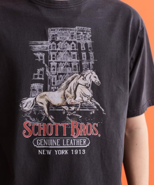 Schott(ショット)/S/S T－SHIRT "HORSE IN NEW YORK/img05