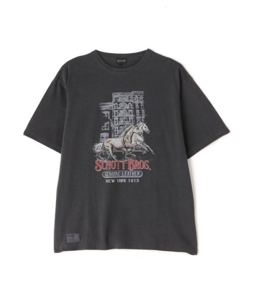 Schott(ショット)/S/S T－SHIRT "HORSE IN NEW YORK/img08