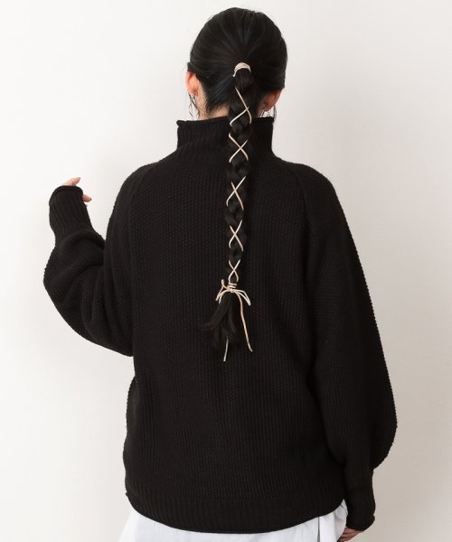 atONE(アットワン)/チャンキー鹿の子編みセーター/img09