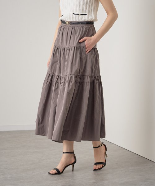 シャンブレータフタティアード スカート D1610834111(12441円)