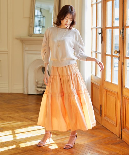 シャンブレータフタティアード スカート D1610834111(12441円)