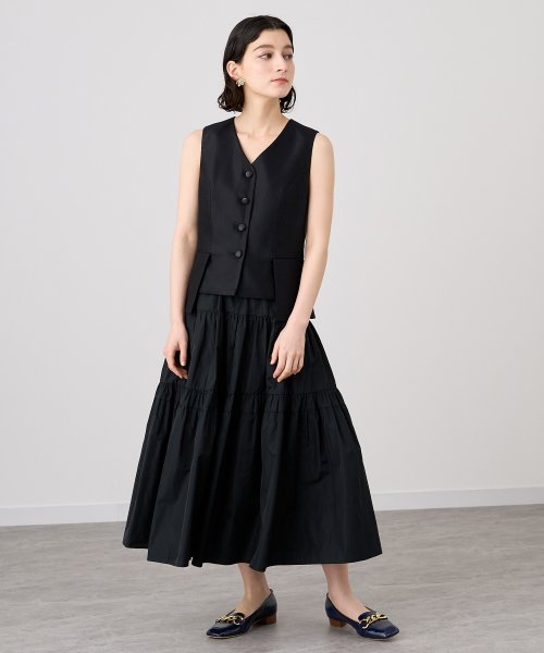 シャンブレータフタティアード スカート D1610834111(12441円)