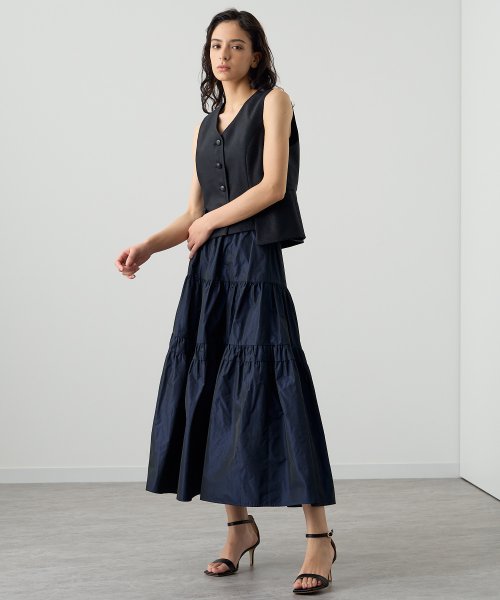 シャンブレータフタティアード スカート D1610834111(12441円)