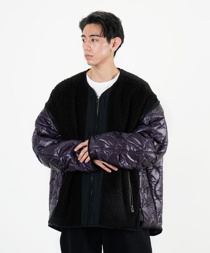 FACETASM/xStyles ZIPPER SHERPA QUILTED LINER JACKET/(505123638