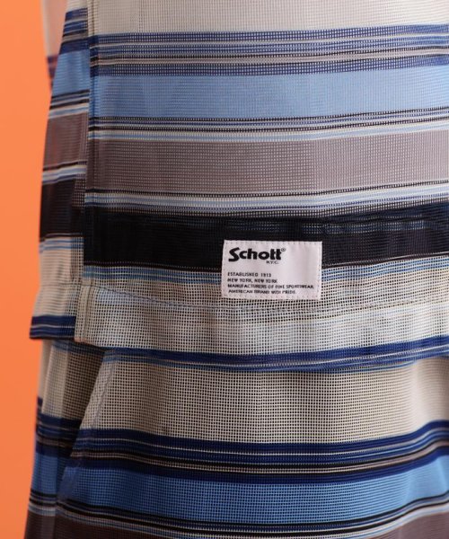 Schott(ショット)/PATTERNED MESH S/S SHIRT/パターンメッシュ ショートスリーブシャツ/img07