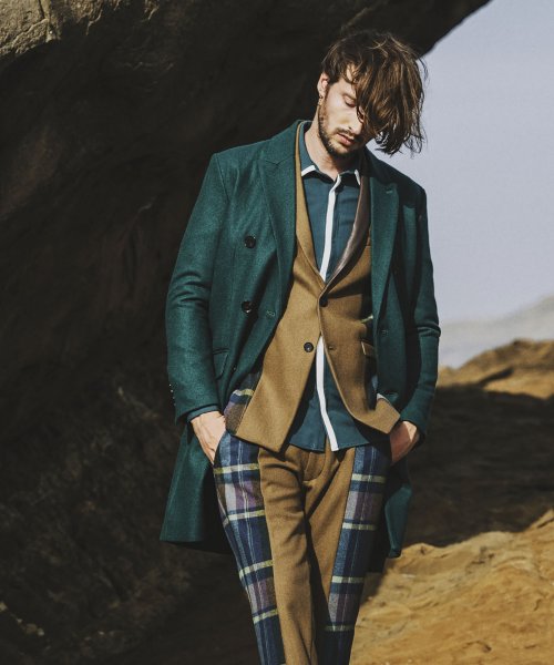 スイッチングピークドラペル2B－JKT 