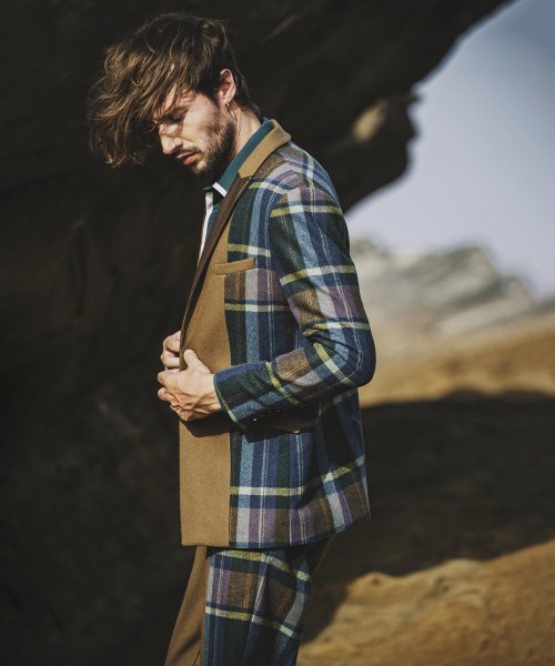 スイッチングピークドラペル2B－JKT 