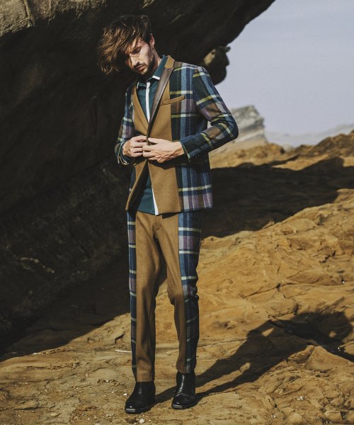 スイッチングピークドラペル2B－JKT 