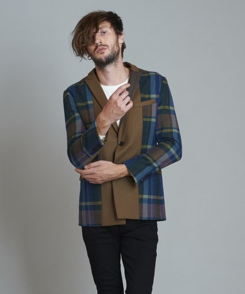 スイッチングピークドラペル2B－JKT 