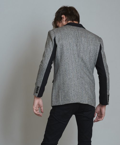 スイッチングピークドラペル2B－JKT 