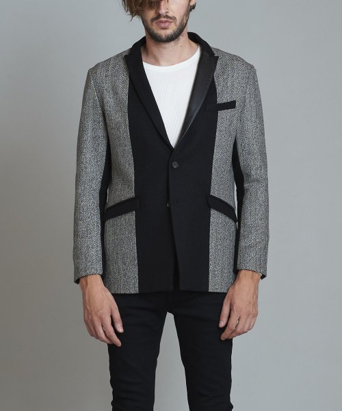 スイッチングピークドラペル2B－JKT 