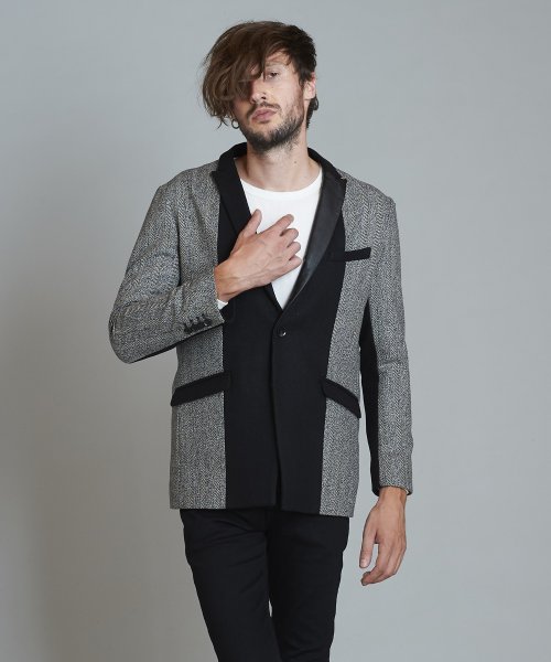 スイッチングピークドラペル2B－JKT 