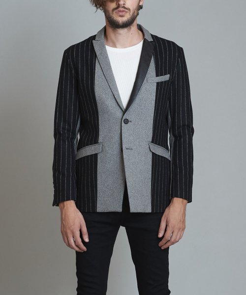 スイッチングピークドラペル2B－JKT 