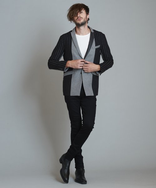 スイッチングピークドラペル2B－JKT 