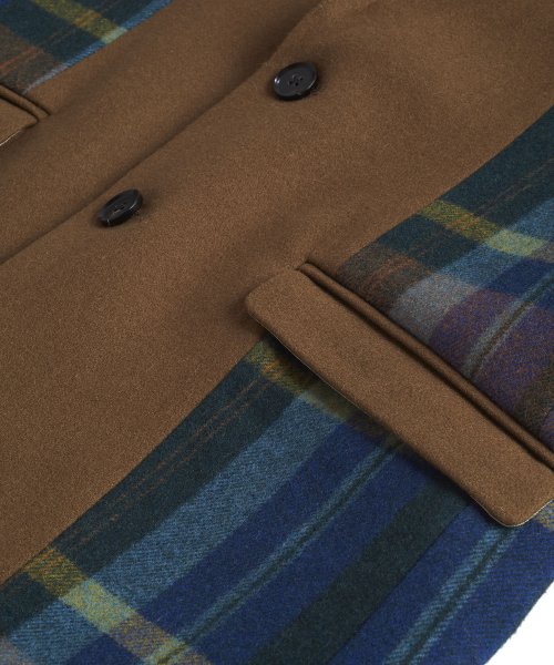 スイッチングピークドラペル2B－JKT 