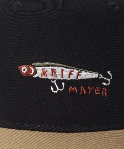 marukawa shonan(marukawa shonan)/【KRIFF MAYER/クリフメイヤー】 "ルアー"刺繍 メッシュキャップ/ユニセックス 男女兼用 キャップ 帽子 メンズ レディース アウトドア 釣り/img03