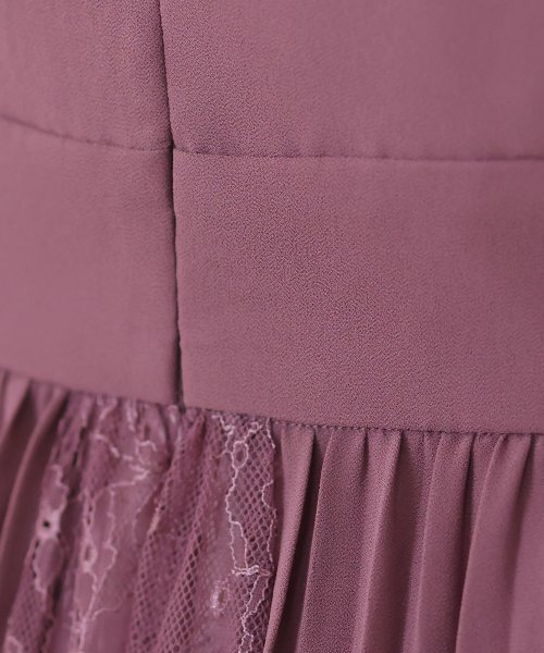 ビスチェデザインプリーツレイヤードワンピース 