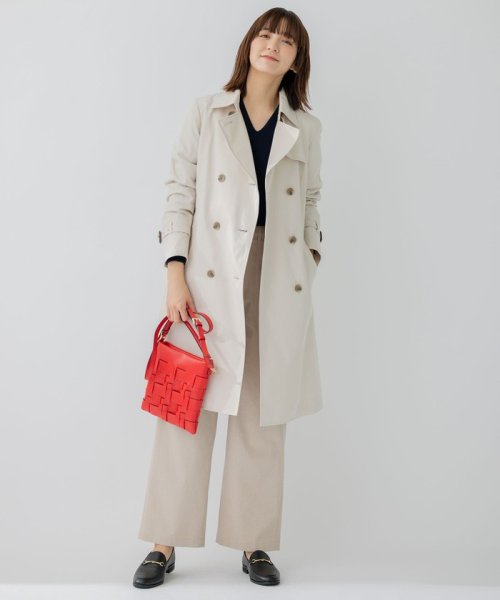 コットンポリエステルギャバジン ロング トレンチコート コットンポリエステルギャバジン 品番 トレンチコート