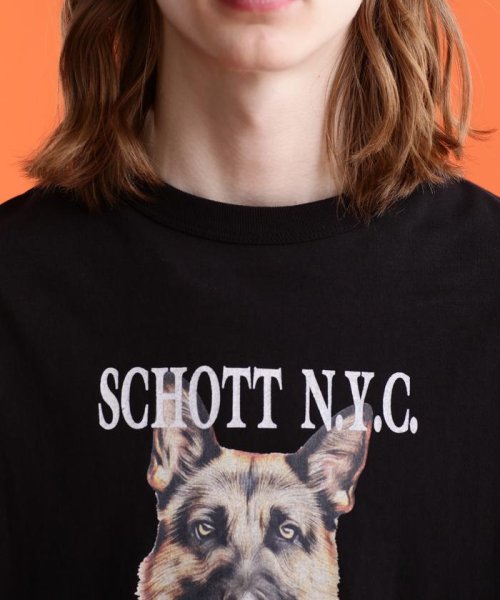 Schott(ショット)/S/S T－SHIRT　"GERMAN SHEPHERD"/半袖Tシャツ"ジャーマンシェパード/img04