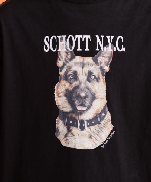 Schott(ショット)/S/S T－SHIRT　"GERMAN SHEPHERD"/半袖Tシャツ"ジャーマンシェパード/img06