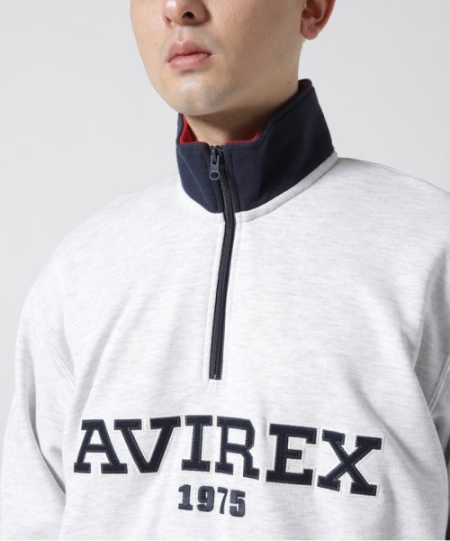AVIREX(AVIREX)/《直営店限定》LOGO HALF ZIP SWEAT / ロゴ ハーフジップ スウェット/img07