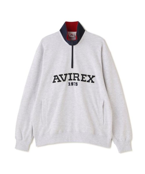 AVIREX(AVIREX)/《直営店限定》LOGO HALF ZIP SWEAT / ロゴ ハーフジップ スウェット/img13