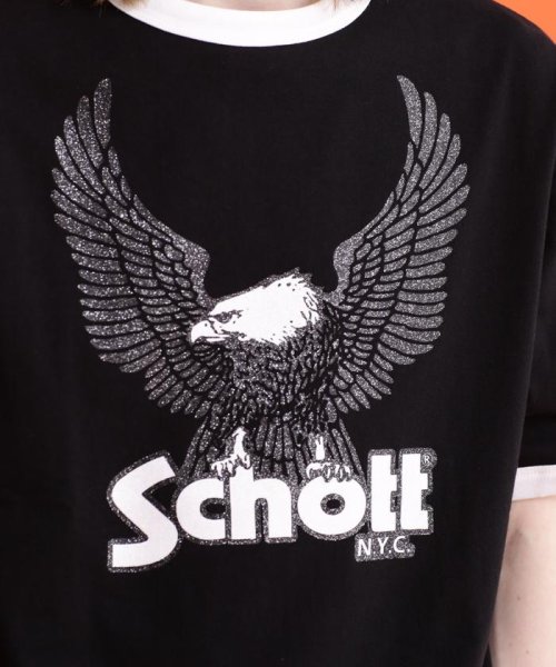 Schott(ショット)/RINGER T－SHIRT GLITTER EAGLE/リンガー Tシャツ "グリッターイーグル/img06