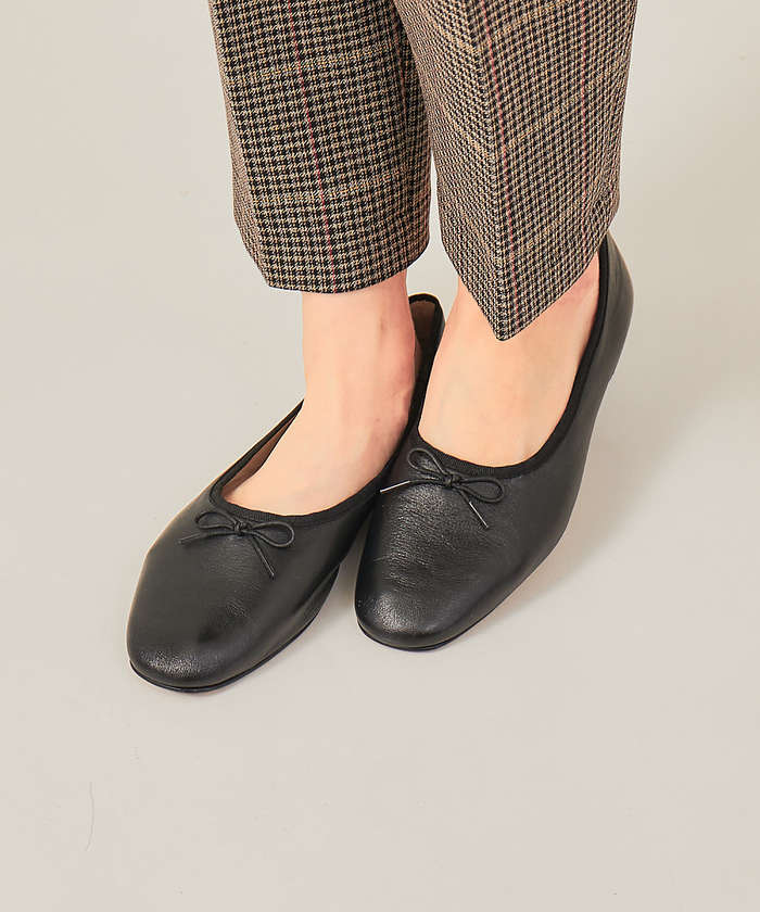 新品　Au BANNISTER 甲深ソフトバレエシューズ　フラットシューズ 羊革 Au BANNISTER / オゥ バニスター 【販売店舗限定】甲深ソフト