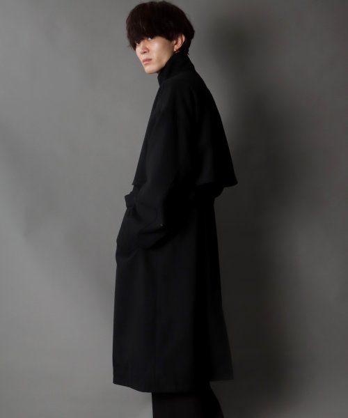 SITRY(SITRY)/【SITRY】over size wool stand long coat/オーバーサイズ ウール スタンド ロングコート/img54