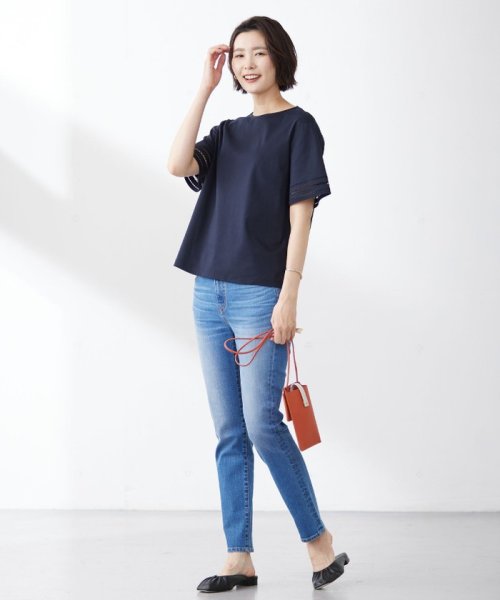 J.PRESS LADIES(J．プレス　レディス)/【洗える】BASIC STRETCH DENIM スキニー パンツ/img40