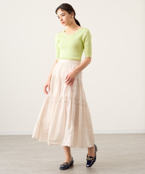 シャンブレータフタティアード スカート D1610834111(12441円)