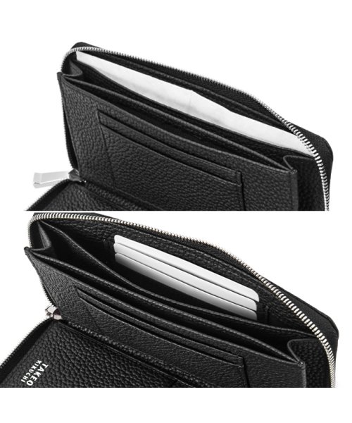 タケオキクチ 財布 長財布 メンズ 大容量 本革 薄型 レザー スリム ロングウォレット ラウンドファスナー ビル TAKEO KIKUCHI 733607 　　　　　 TAKEO フリーポケット