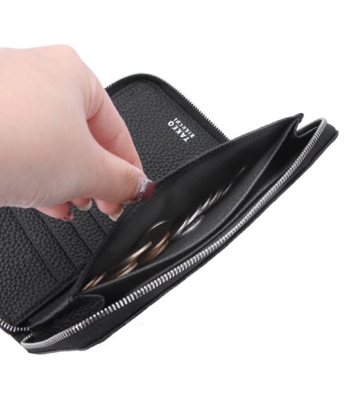 タケオキクチ 財布 長財布 メンズ 大容量 本革 薄型 レザー スリム ロングウォレット ラウンドファスナー ビル TAKEO KIKUCHI 733607 　　　　　 TAKEO フリーポケット