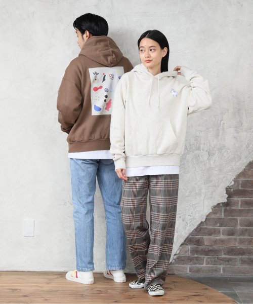 ALWAYS GOOD TIME NEW BASIC STORE(オールウェイグッドタイムニューベーシックストア)/【CommonNoun/コモンナウン】"DOG"kana akiyama 裏起毛プルパーカー/img03