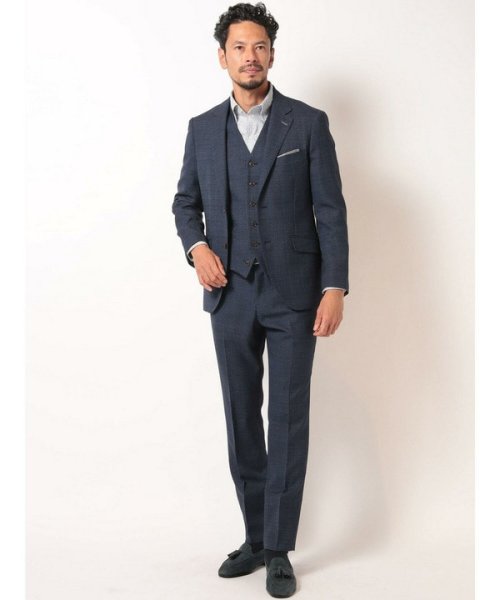 Men's Bigi(メンズビギ)/【ACTIVE TAILOR】ミックスヤーン/ホップサックスラックス＜セットアップ・スリーピース対応＞/img01