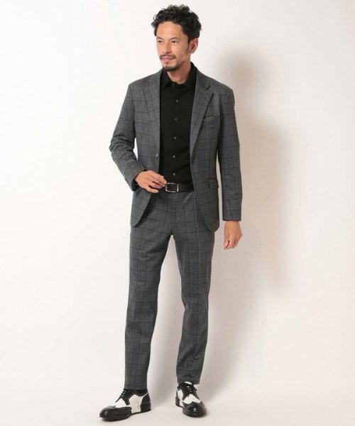 Men's Bigi(メンズビギ)/【ACTIVE TAILOR】エクストラTRジャージヘリンボーンプリントジャケット＜セットアップ対応＞/img02