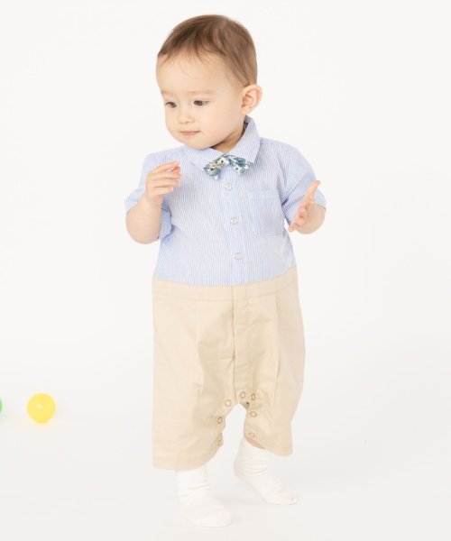 SHIPS KIDS(シップスキッズ)/SHIPS KIDS:蝶ネクタイ 半袖 ロンパース/img04