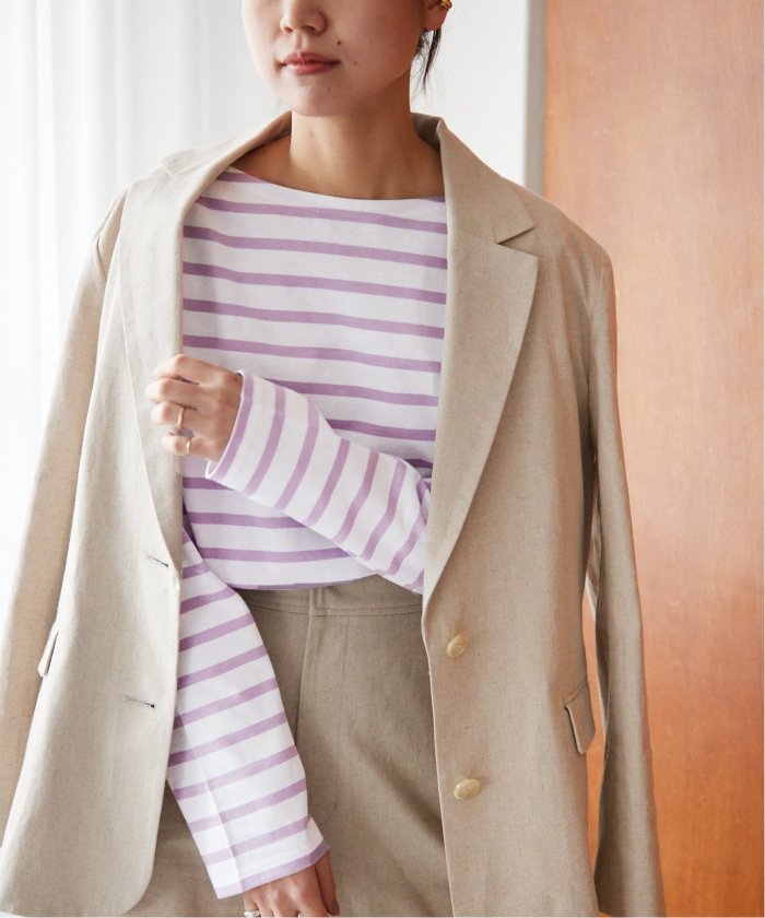 セール】別注【Leminor/ルミノア】*RELUME Loose border Tee:ボーダー