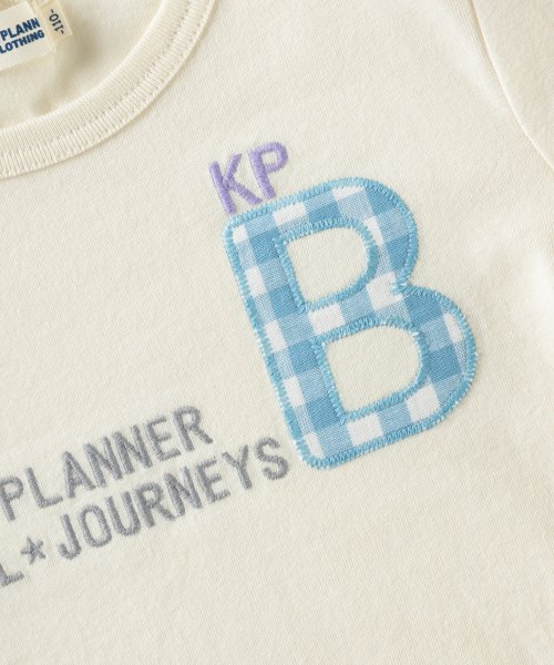 KP BOY(ケーピーボーイ)/KPBOY(ケーピーボーイ)ギンガムチェック裾切り替え天竺長袖Tシャツ(100～130)/img06