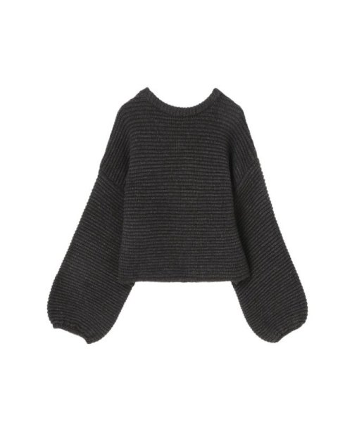 リングネックBOXニットプルオーバー 