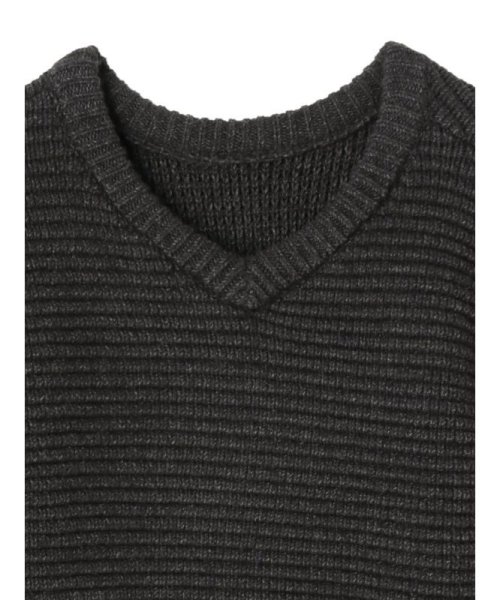 リングネックBOXニットプルオーバー 