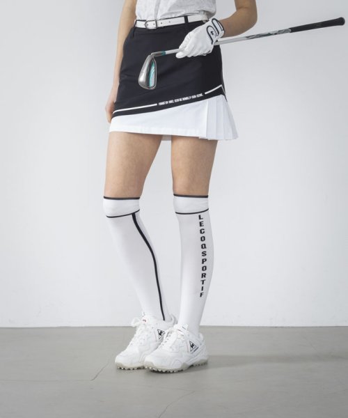 le coq sportif GOLF (ルコックスポルティフ（ゴルフ）)/【RIJOUME/リジューム】サイドプリーツスカート (ストレッチ/DESCENTE ECO/バイオマス型)/img01