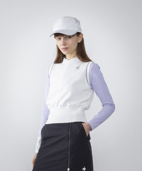 le coq sportif GOLF (ルコックスポルティフ（ゴルフ）)/【RIJOUME/リジューム】ニットベスト (手洗い可/DESCENTE ECO/エコプロセス型) /img01