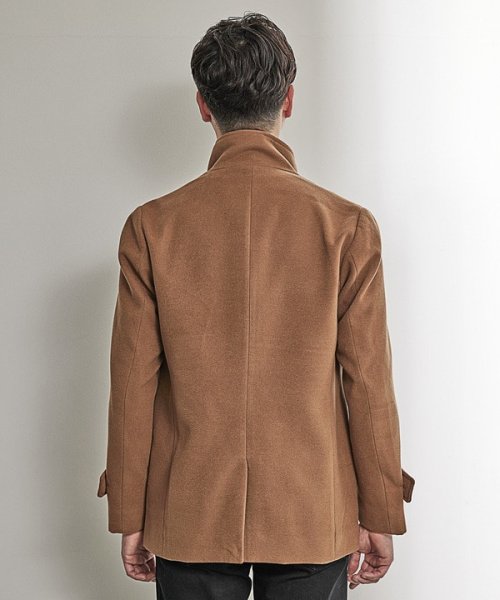 【EFFORTLESS】中空糸メルトンスタンドカラーブルゾン 