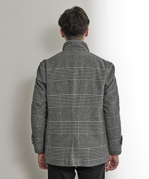 【EFFORTLESS】中空糸メルトンスタンドカラーブルゾン 