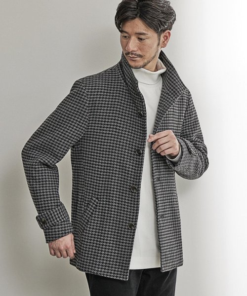 【EFFORTLESS】中空糸メルトンスタンドカラーブルゾン 