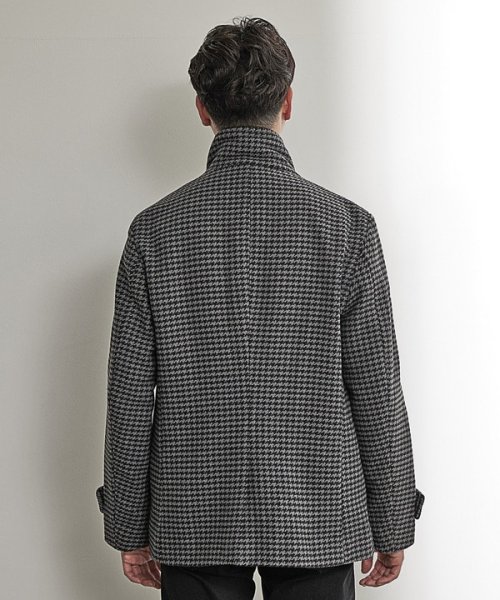 【EFFORTLESS】中空糸メルトンスタンドカラーブルゾン 